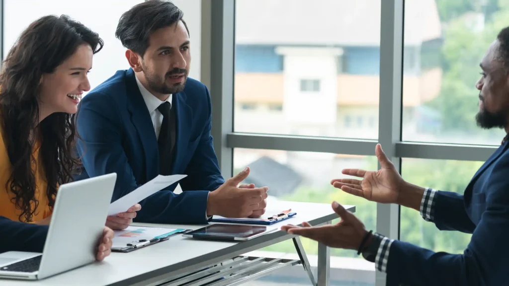 Diversity recruiters interview candidate